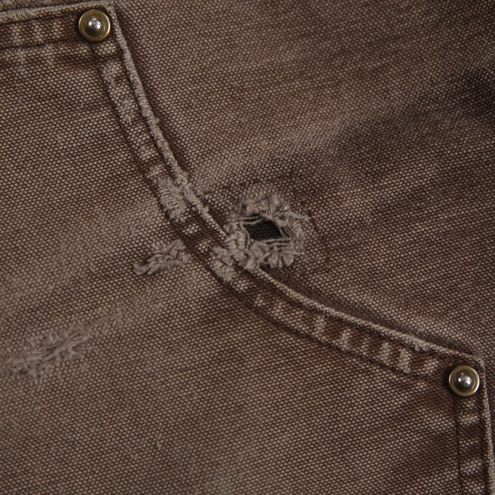 Vintage Carhartt B136 DKB Distressed Faded Brown Double Knee Pants 33x30 - Picture 15 of 16